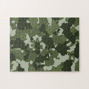 Quebra-cabeça Camuflagem Verde