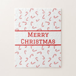 Quebra-cabeça Cana de Açúcar Personalizada do Natal 