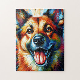 Quebra-cabeça Canaan Dog Retrait Acrylic Art Impressão Cão Lover