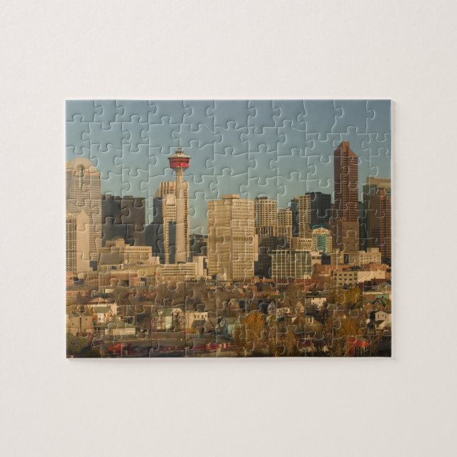 Quebra-cabeça Canadá, Alberta, Calgary: panorama da cidade a par (Horizontal)