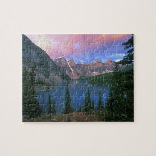 Quebra-cabeça Canadá, Alberta, Lago Moraine ao Amanhecer, Banff