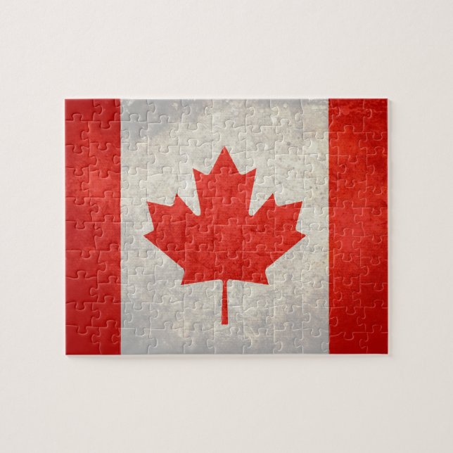 Quebra-cabeça Canadá; Bandeira Canadiana (Horizontal)