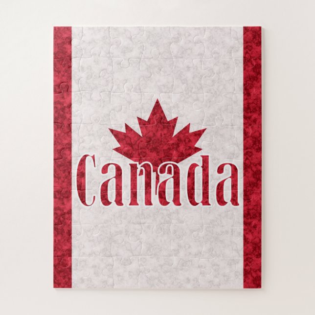 Quebra-cabeça Canadá, chá de bandeira (Vertical)