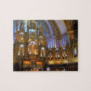 Quebra-cabeça Canadá, Quebec, Montreal. Interior de Notre