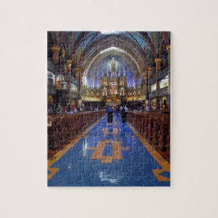 Quebra-cabeça Canadá, Quebec, Montreal. Interior do Notre 3