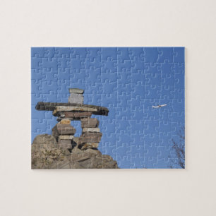 Quebra-cabeça Canadá, Terra Nova, St. John's. Inukshuk (para