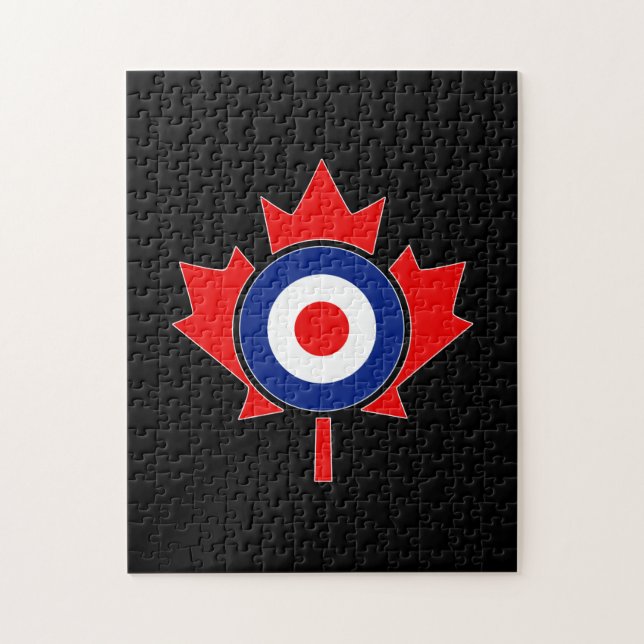 Quebra-cabeça Canadiano Maple Leaf Roundel Mod CANADA (Vertical)