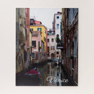 Quebra-cabeça Canais de Veneza e gondola