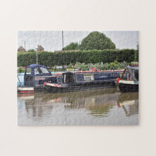 Quebra-cabeça Canal Boats no rio Avon, Stratford-On-Avon