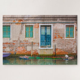 Quebra-cabeça Canal de Veneza e barco destroçado, Itália