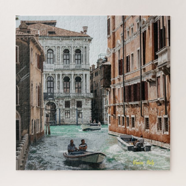 Quebra-cabeça Canal de Venice Boat (Vertical)