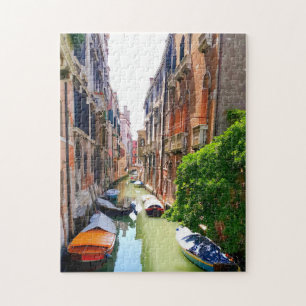 Quebra-cabeça Canal e embarcações de Veneza Velho, Veneza, Itáli
