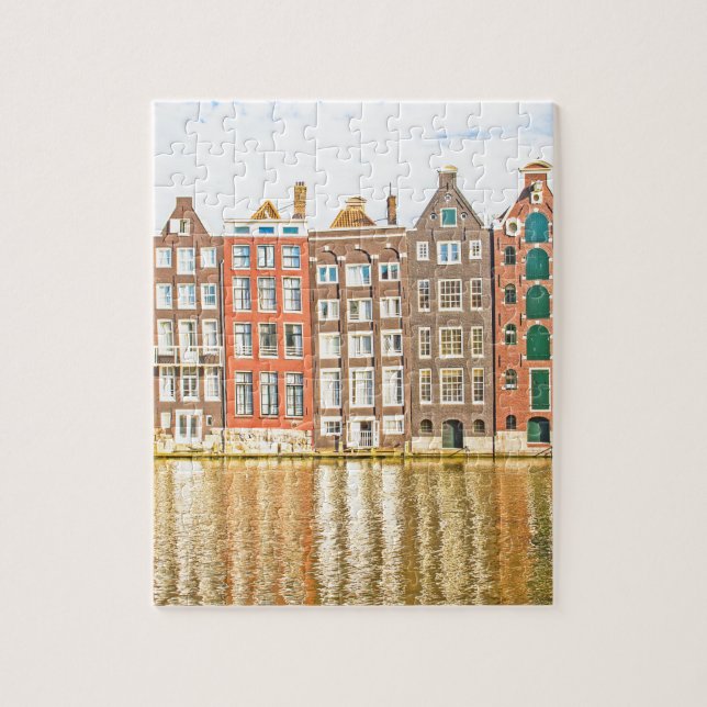 Quebra-cabeça Canal em Amsterdão (Vertical)