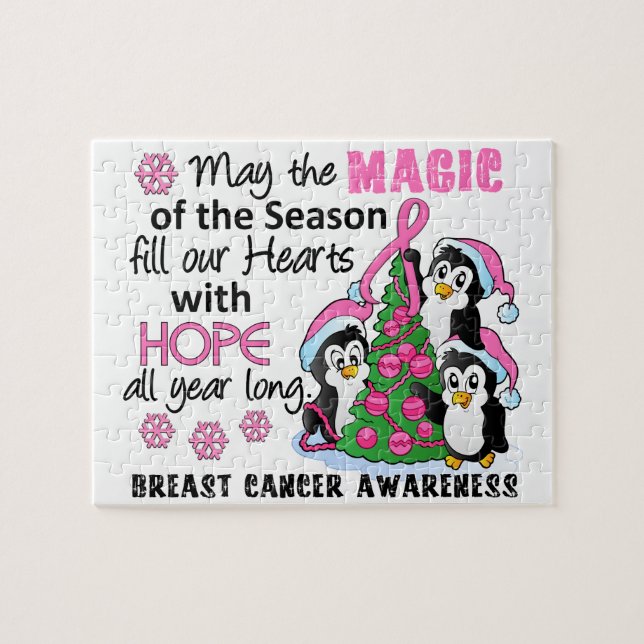 Quebra-cabeça Cancer de Natal para Pinguins (Horizontal)
