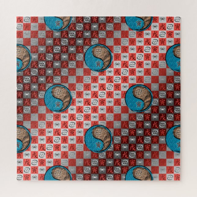 Quebra-cabeça Câncer & Tigre da Terra (Vertical)