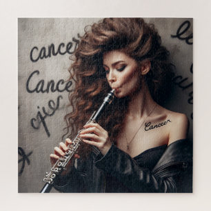 Quebra-cabeça Cancer Zodiato Músico Clarinet