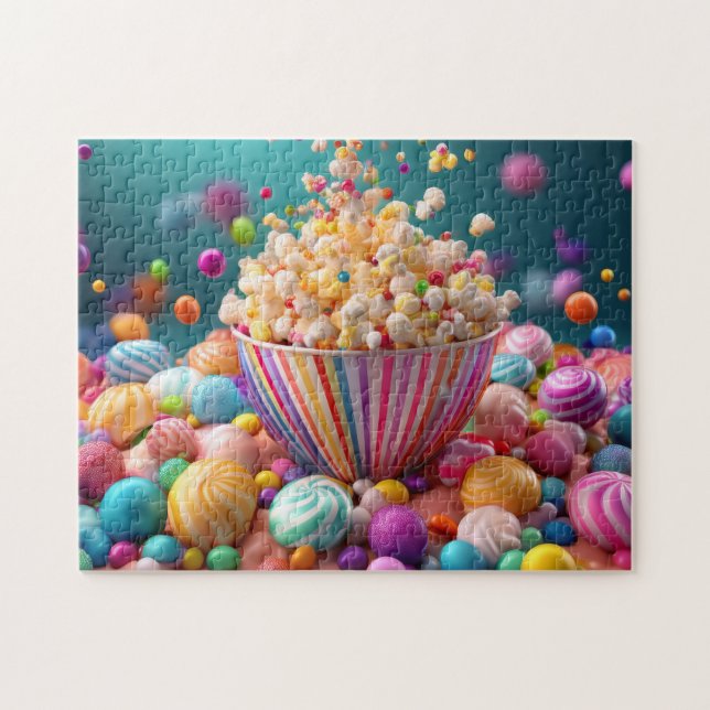Quebra-cabeça Candy Burst Popcorn Delight (Horizontal)