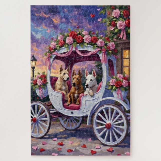 Quebra-cabeça cane corso Dog Valentine's Day (Vertical)