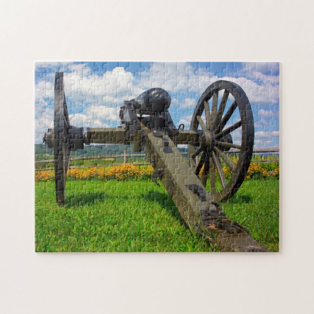 Quebra-cabeça Canhão Antigo Antietam Saratoga. (Horizontal)