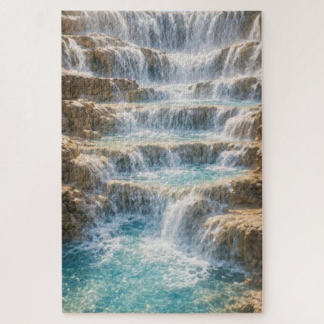 Quebra-cabeça Cânion da Cachoeira Ensolarada (Vertical)