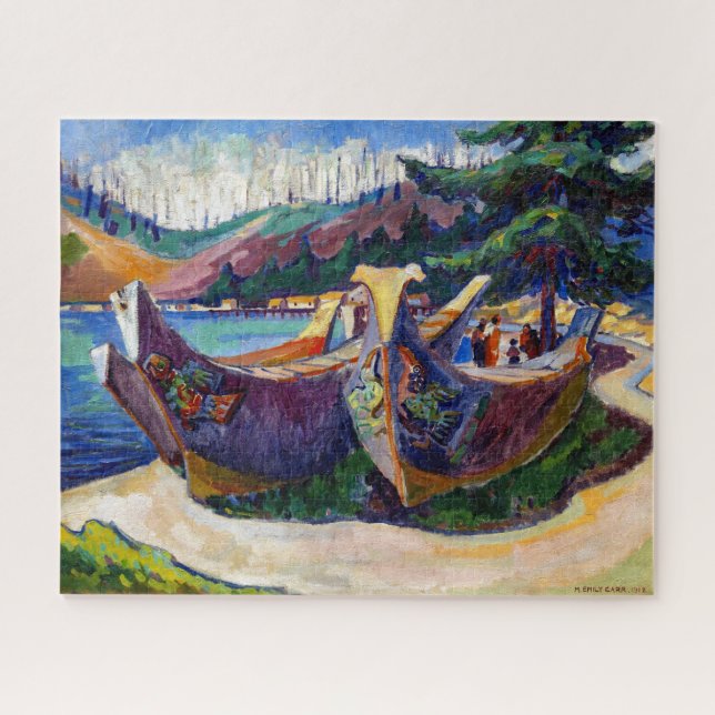 Quebra-cabeça Canoeiros de Guerra | Emily Carr | (Horizontal)