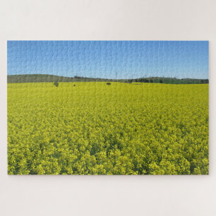 Quebra-cabeça canola amarela