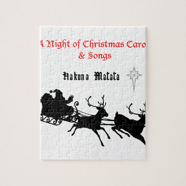 Quebra-cabeça Cantando ao longo do Natal - Caróis e Alegria Fest (Vertical)