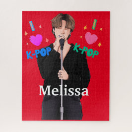 Quebra-cabeça Cantor de Banda de Fan Boy do K-Pop Personalizado