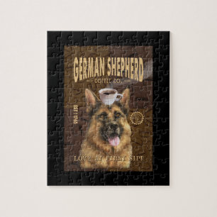 Quebra-cabeça Canvas da Companhia de Café german shepherd