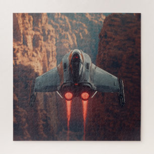 Quebra-cabeça Canyon Run Jet com Afterburners - Sci-Fi Quebra-ca