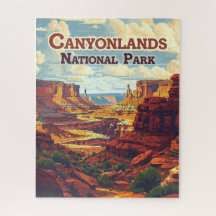 Canyonlands National Park Utah Moab Retro