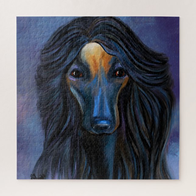 Quebra-cabeça Cão Afegão  (Vertical)