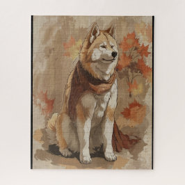 Quebra-cabeça Cão Akita Americano do conto Fada 2