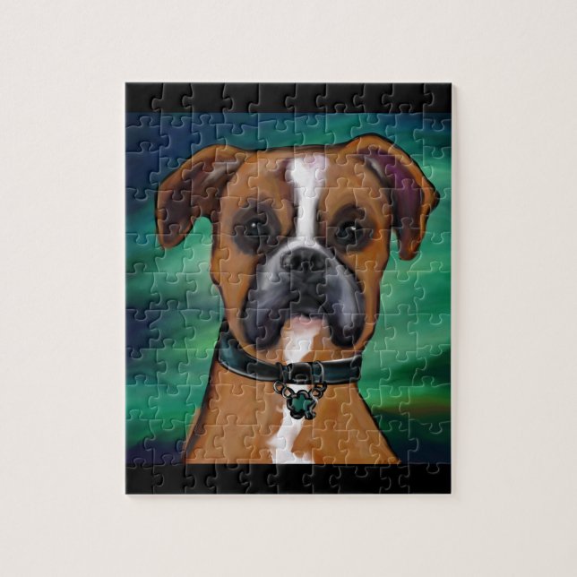 Quebra-cabeça Cão Boxer (Vertical)