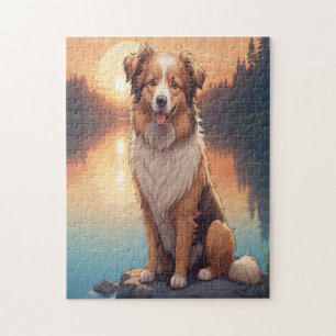 Quebra-cabeça Cão Collie