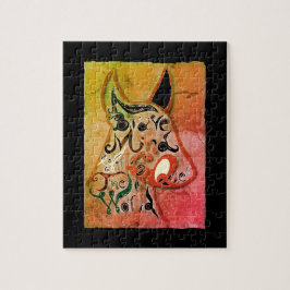 Quebra-cabeça Cão corajoso: Uma mente corajosa conquistará o mun