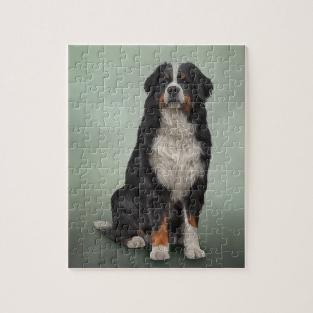 Quebra-cabeça Cão de montanha de Bernese (Vertical)