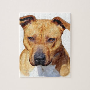 Quebra-cabeça Cão de Pitbull