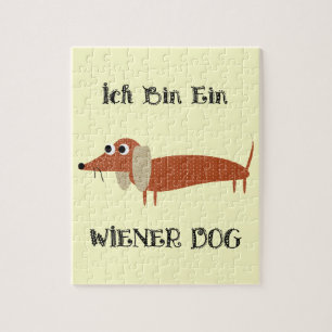 Quebra-cabeça Cão do Wiener de Ein do bin de Ich eu sou um