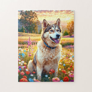 Quebra-cabeça Cão Husky Siberiano