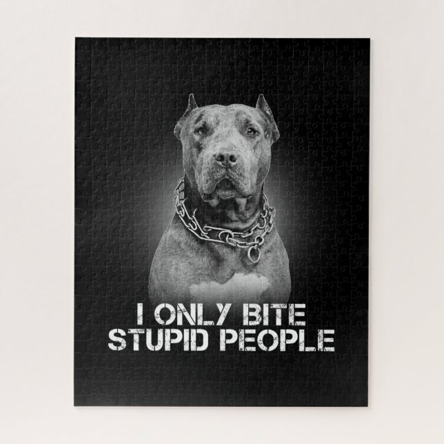 Quebra-cabeça Cão Pitbull (Vertical)