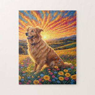Quebra-cabeça Cão Retriever Dourado