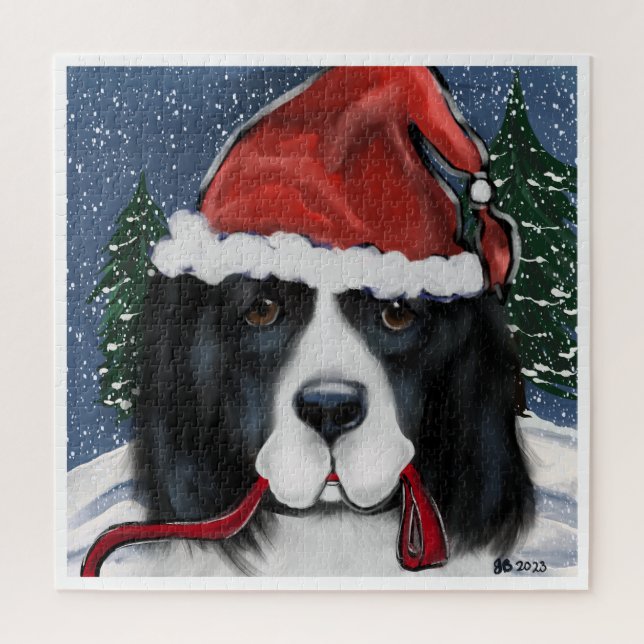 Quebra-cabeça Cão Terra-Nova (Vertical)