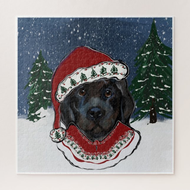 Quebra-cabeça Cão Terra Nova   (Vertical)