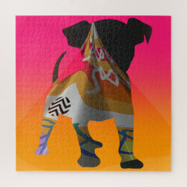 Quebra-cabeça Cãozinho Com Um Scarf