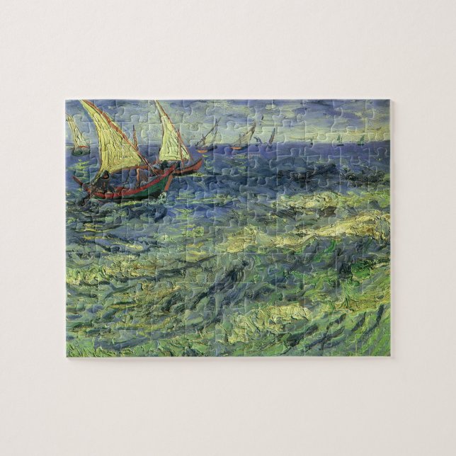 Quebra-cabeça Capa de mar em Saintes Maries por Vincent van Gogh (Horizontal)