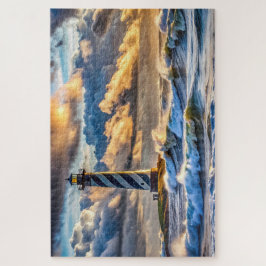 Quebra-cabeça Capa de Selo Dramática com Ondas de Tempestade