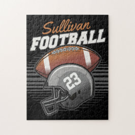 Quebra-cabeça Capacete de Número Personalizado da Equipe do Joga