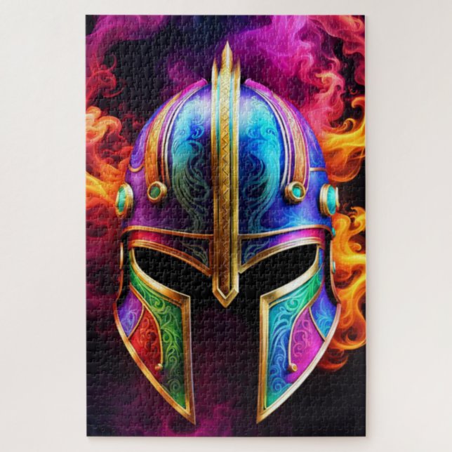 Quebra-cabeça Capacete Espartano (Vertical)