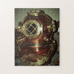 Quebra-cabeça Capacete Vintage Diving